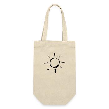 sonne - Geschenkbeutel für Flaschen - Natur - Vorne