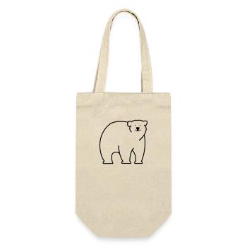 Ours blanc - Sac à bouteille - nature - Devant