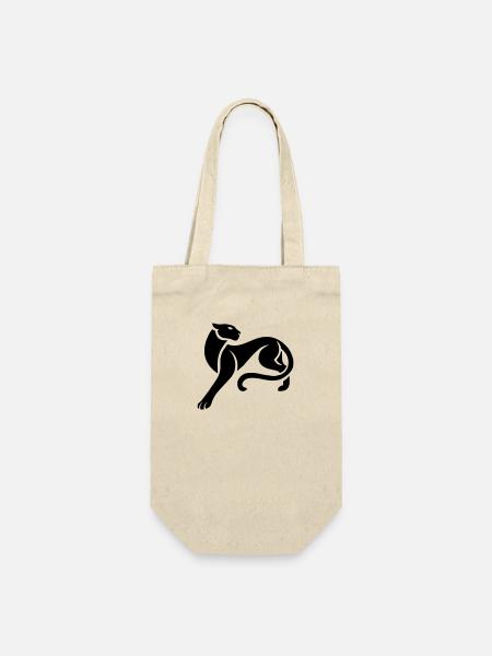 panther - Geschenkbeutel für Flaschen - Natur