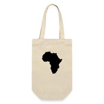 map world shape of africa - Gift Bag for Bottles - nature - Front