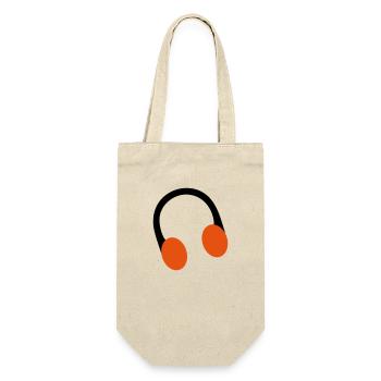 casque rétro sur l'oreille - Sac à bouteille - nature - Devant