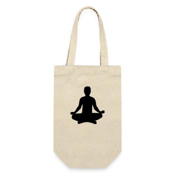 Yoga Position Silhouette - Gift Bag for Bottles - nature - Front