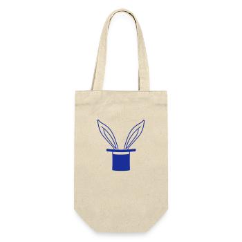 Bunny Top Hat Wizard Rabbit Wizard Trick - Gift Bag for Bottles - nature - Front