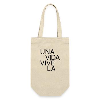 Una Vida, Vive La – One Life in Spanish - Gift Bag for Bottles - nature - Front