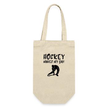 HOCKEY fait mon jour - Sac à bouteille - nature - Devant
