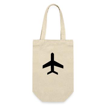 Icône de symbole d'avion - Sac à bouteille - nature - Devant