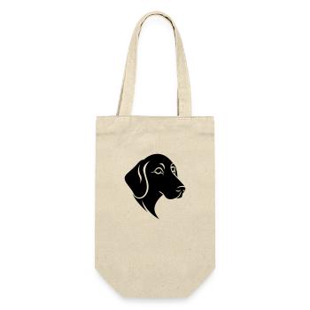 tête de chien Golden Retriever mignonne et moelleuse - Sac à bouteille - nature - Devant