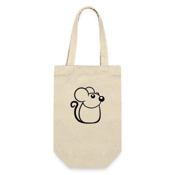 Mouse Mouse Cute Little Rat Rodent Friendly - Gift Bag for Bottles - nature - Front