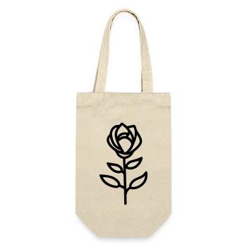 Fleur rose - Sac à bouteille - nature - Devant