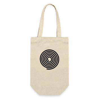 Spirals pattern vector template - Gift Bag for Bottles - nature - Front