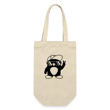 Peace Cool Penguin Hand Signal - Gift Bag for Bottles - nature - Front