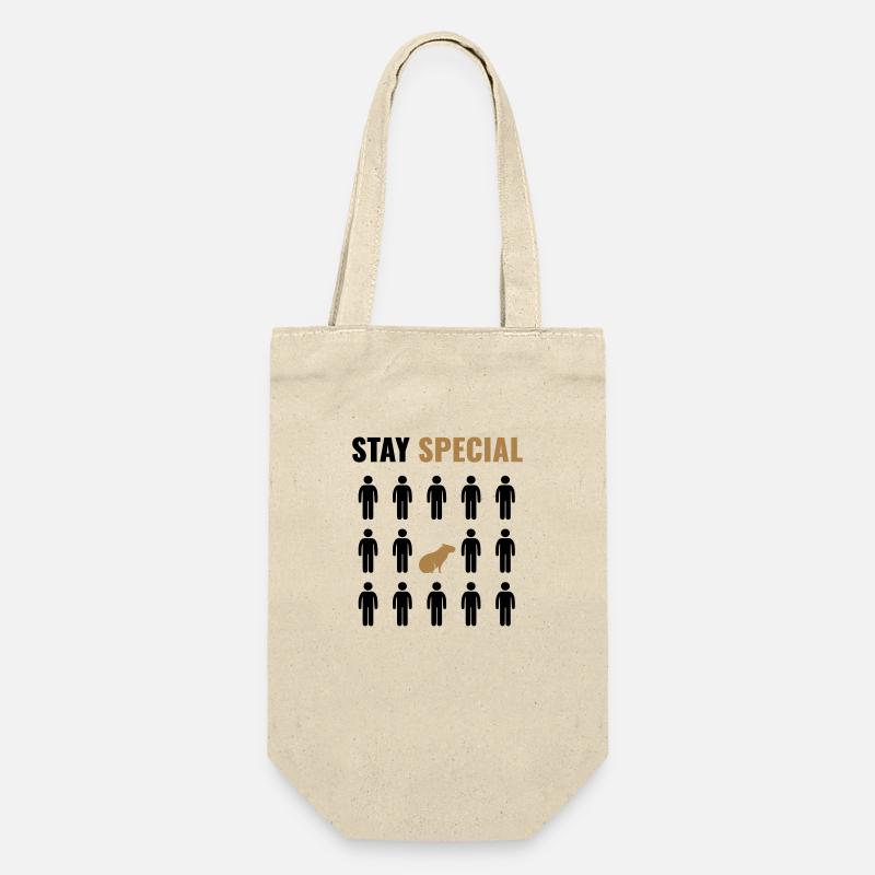 STAY SPECIAL Capybara - Geschenkbeutel für Flaschen - Natur