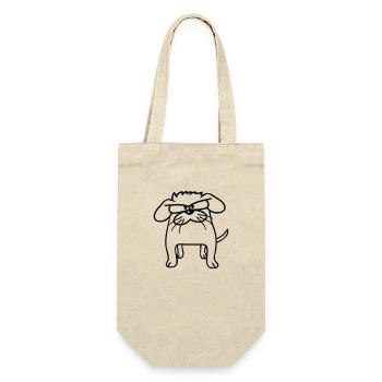 Dog animal looks angry angry serious aggressive sour - Gift Bag for Bottles - nature - Front