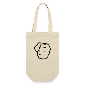 comic clipart fist hand clenched boxing - Gift Bag for Bottles - nature - Front