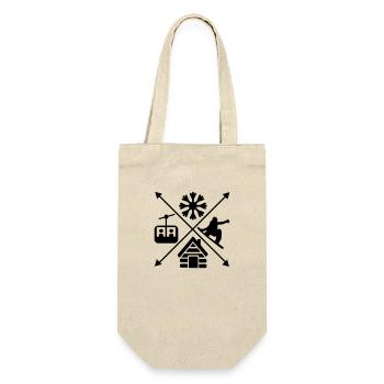 Snowboard - Gift Bag for Bottles - nature - Front