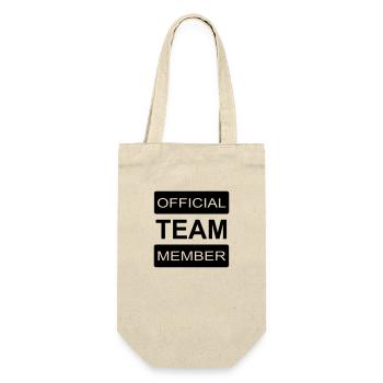 Team Mitglied - Geschenkbeutel für Flaschen - Natur - Vorne