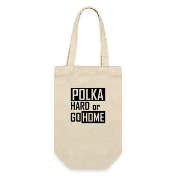 Polka dur ou rentrer à la maison - Sac à bouteille - nature - Devant