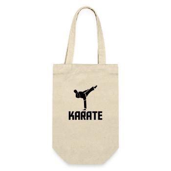 karate - Geschenkbeutel für Flaschen - Natur - Vorne