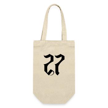 27 - Geschenkbeutel für Flaschen - Natur - Vorne