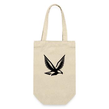 Adler Falke Fliegend Symbol Wappen Vektor - Geschenkbeutel für Flaschen - Natur - Vorne