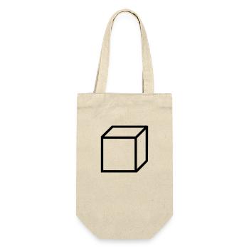 Cube Square Background - Gift Bag for Bottles - nature - Front