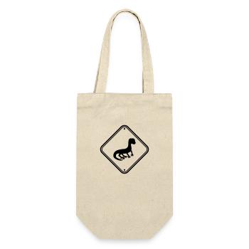 Attention caution caution sign shield silhouette - Gift Bag for Bottles - nature - Front