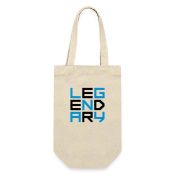 Legendary Square Logo - Gift Bag for Bottles - nature - Front