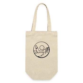 Beach Surfboard Wave - Gift Bag for Bottles - nature - Front