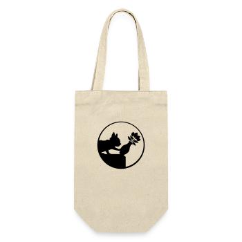 Falls down flower vase cat - Gift Bag for Bottles - nature - Front