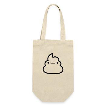 Face Kawaii shit pile - Gift Bag for Bottles - nature - Front