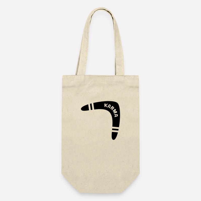 KARMA BOOMERANG - Geschenkbeutel für Flaschen - Natur