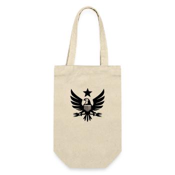 Adler Falke USA Symbol Wappen Piktogramm Vektor - Geschenkbeutel für Flaschen - Natur - Vorne