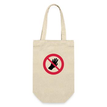 Transparent: Please don't touch me Autism Asperger - Gift Bag for Bottles - nature - Front