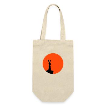 Rabbit Moon Cliff Mountain Night Round Sun Peeps Stands - Gift Bag for Bottles - nature - Front