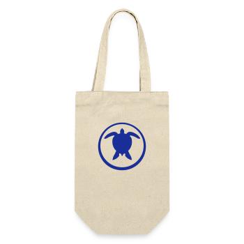 Water turtle circle round silhouette icon - Gift Bag for Bottles - nature - Front