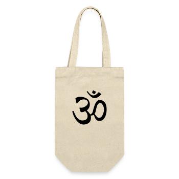 Om - Geschenkbeutel für Flaschen - Natur - Vorne