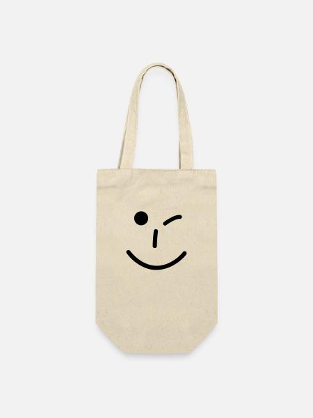Smiley - Sac à bouteille - nature