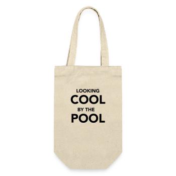 cool by the pool - Geschenkbeutel für Flaschen - Natur - Vorne