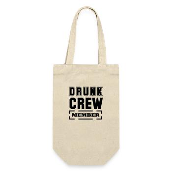 drunk crew member - Geschenkbeutel für Flaschen - Natur - Vorne