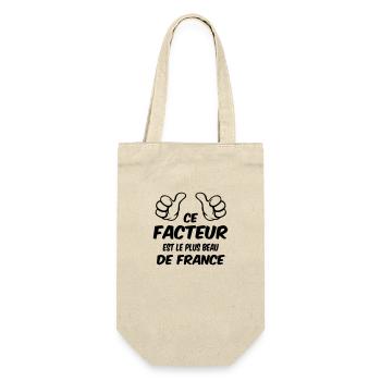 BESTER FAKTOR - Geschenkbeutel für Flaschen - Natur - Vorne