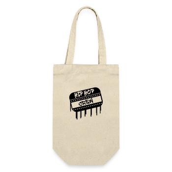 Hip Hop Crew - Geschenkbeutel für Flaschen - Natur - Vorne