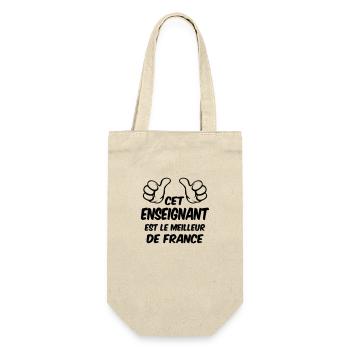 MEILLEUR ENSEIGNANT - Sac à bouteille - nature - Devant