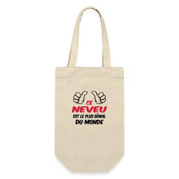 BEST NEPHEW - Gift Bag for Bottles - nature - Front