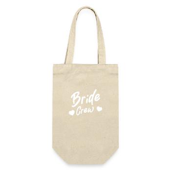 Bride Crew Heart - Gift Bag for Bottles - nature - Front