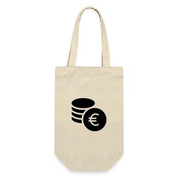 Euro, millionaire, savings - Gift Bag for Bottles - nature - Front