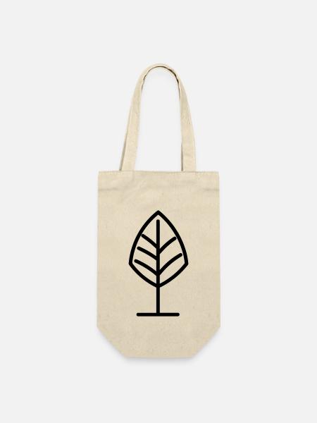 Baum - Geschenkbeutel für Flaschen - Natur