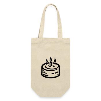 Birthday cake - Gift Bag for Bottles - nature - Front
