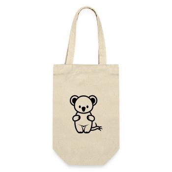 Koala - Geschenkbeutel für Flaschen - Natur - Vorne