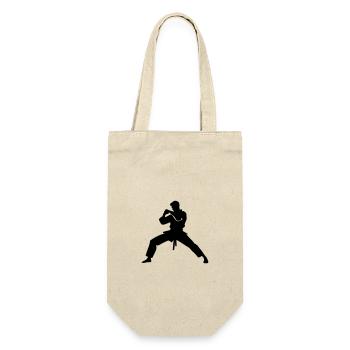 Karate Man Icon - Gift Bag for Bottles - nature - Front