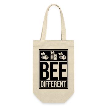 bee different saying quote - Gift Bag for Bottles - nature - Front
